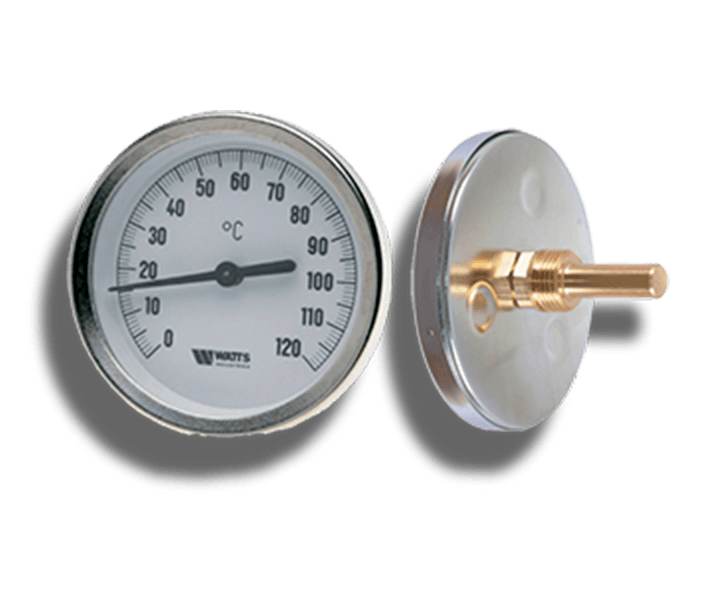 Термометр биметаллический с погружной гильзой Watts 