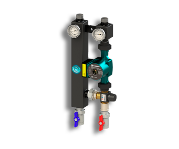 Гидрострелка Гидроразделитель Насосная группа с термостатическим смесительным клапаном Север S 254